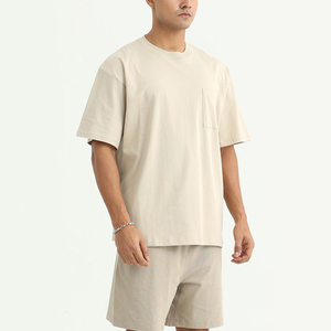 Camiseta Casual Extra Grande para Hombre de Alta Calidad, 100% Algodón, Peso Pesado 230g, Cuello Redondo, Diseño Liso de Punto, Manga Corta - Product Image 1