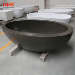 Europea mate de bañera de acrílico de piedra Artificial independiente de piedra de resina de bañera de superficie sólida baño - Product Image 1