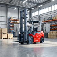 Liftron Lithium-Ionen-Batterie 1070mm Gabellänge Bediener 2T Elektrischer Gabelstapler