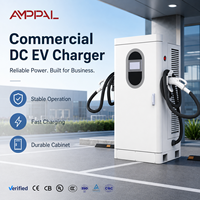AMPPAL 30kw-120kw Borne de Recharge Rapide Double Pistolet DC pour Véhicules Électriques, Station Commerciale au Sol pour Voitures Électriques