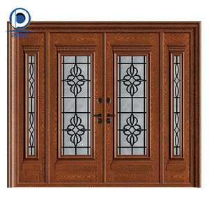 Entrada cálida Dd una elegancia atemporal <span class=keywords><strong>a</strong></span> su hogar con nuestras puertas de madera bellamente diseñadas Entrada residencial Puerta de madera maciza - Product Image 3