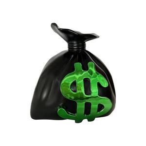 Scultura in resina Pop Arts <span class=keywords><strong>il</strong></span> monopolio di Alex per natale Scultura galvanizzata con simbolo del dollaro in resina - Product Image 5