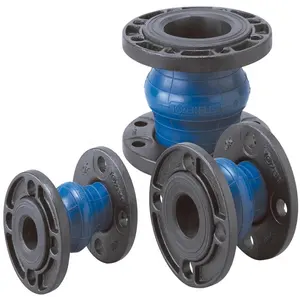 Ductile Iron pn16 Flange end Single Sphere Rubber Expansion Joint Pipe Fittings Manufacturing