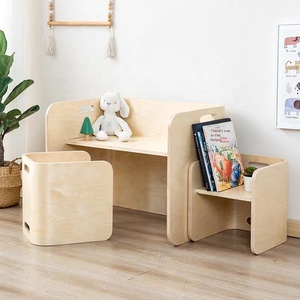 Juego <span class=keywords><strong>de</strong></span> escritorios y sillas <span class=keywords><strong>infantiles</strong></span> modernos <span class=keywords><strong>de</strong></span> madera maciza <span class=keywords><strong>de</strong></span> una pieza, seguro para uso en dormitorio escolar o sala <span class=keywords><strong>de</strong></span> estar - Product Image 5