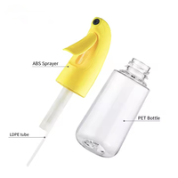 Flacon pulvérisateur rechargeable à brume fine continue, vide, en plastique, pour salon, barbier, maquillage, voyage, avec gâchette