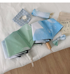 Parapluies pliants de qualité supérieure, renforcés, résistants <span class=keywords><strong>au</strong></span> <span class=keywords><strong>vent</strong></span>, pliables, résistants à la pluie, avec logo personnalisé imprimé en étoile, <span class=keywords><strong>parapluie</strong></span> automatique - Product Image 6