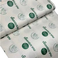 Vente flash - Papier de soie personnalisé avec logo imprimé, blanc semi-transparent, pour l'emballage de vêtements, de chaussures et de cadeaux