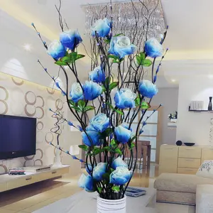 Plastic flowers, large artificial flowers in the living room, flowers artificial