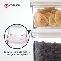 Pot à grains carrés en plastique au design moderne nouveauté pot de stockage de qualité alimentaire pour les bonbons cuisine fête utilisation injection transfrontalière