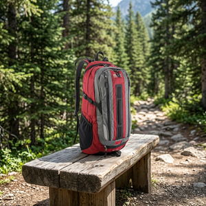 Sac à dos de moto unisexe HASUN HXK 005 imperméable avec poche intérieure zippée, sangle à chaîne et système de transport en résine et maille - Product Image 3