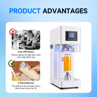 Machine de scellage automatique de haute qualité pour canettes, non rotative, certifiée CE, scelleuse de canettes pour bubble tea, entraînement électrique, nouveaux produits, Chine