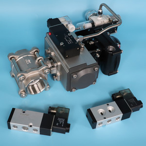 Tùy chỉnh đầy đủ kim loại 1.0Mpa áp lực cao-nhiệt độ FKM 1/4 "4v310-08b 4m310-08 5/2 cách 12V DC24V khí nén namur solenoid valve - Product Image 6