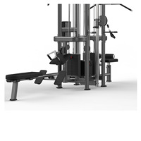 Équipement de fitness professionnel Multi-Jungle 5 stations, machine de musculation multifonctionnelle à câbles 5 stations