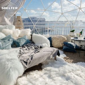 4m 5m Extérieur Transparent <span class=keywords><strong>Jardin</strong></span> Balcon Serre Hangar Dôme Géodésique Bulle <span class=keywords><strong>Igloo</strong></span> Tente À Vendre - Product Image 4