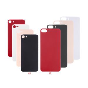Remplacement de fenêtre arrière grand trou pour <span class=keywords><strong>iPhone</strong></span> <span class=keywords><strong>8</strong></span> <span class=keywords><strong>8</strong></span> Plus <span class=keywords><strong>8</strong></span> P porte de couverture de batterie de panneau de verre arrière - Product Image 1