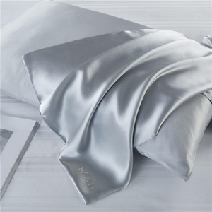 Taie d'oreiller 100% soie brodée, taille King, large choix de couleurs et motifs, luxe pour la maison et l'hôtellerie, technique de tissage - Product Image 4