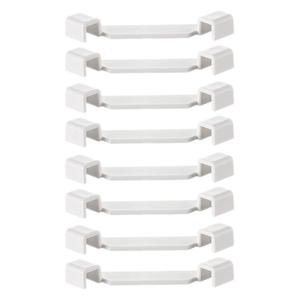 Plastic Storage <b>Bin</b> <b>Rectangle</b> White Stackable With Auxiliary Support For Bedroom Organization - Product Image 5