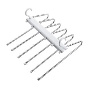 Porte-pantalons multifonctionnel, organisateur de placard, cintres, organisateur de placard, gain de place, plusieurs couches, utilisations multifonctionnelles - Product Image 1