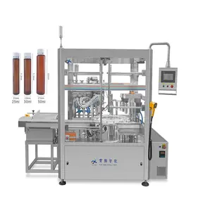 High speed automatic bottle washing mini dropper bottle filling capping machine