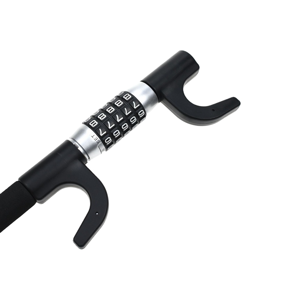 SINOBLONG High-Quality Steel Universal Car Steering Wheel Lock - Double Hook Twin Bar Anti-Theft Sec
