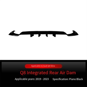 Veidt Adatto per <span class=keywords><strong>Audi</strong></span> <span class=keywords><strong>Q8</strong></span> 4M Sline 2019-2023 Diffusore Posteriore Spoiler Copertura Angolare Modifica Transfrontaliera - Product Image 5