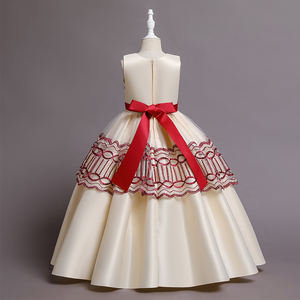 ウエスタンエレガントハイエンドガールのウェディングドレス<span class=keywords><strong>10</strong></span>歳の女の子のための大きな弓のドレスピンクの子供たちの誕生日のパーティードレス - Product Image 6