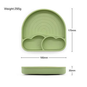 Plato de Silicona de Grado Alimenticio para Bebés, con Diseño Dividido, Libre de BPA, Apto para Microondas, Antideslizante, para Niños Pequeños - Product Image 4
