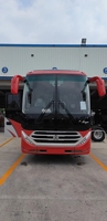 Autobús de Lujo Zhong-tong LCK6129D 2+3 de 75 Plazas con Volante a la Izquierda y Diseño en Rojo y Blanco