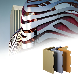 Sistema Moderno de Fachada de Pared Cortina de Aluminio, Panel de Pared Exterior, Revestimiento de Edificios para Arquitectura Comercial - Product Image 1
