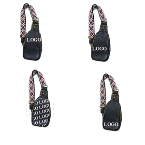 BSCI personnalisé en gros en cuir végétalien sac à bandoulière PU poitrine sac banane pour hommes femmes bandoulière guitare sangle ceinture fille poitrine sacs - Product Image 5