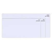 Taille XXL personnalisée 900x400mm, tapis de souris personnalisé vierge par sublimation, tapis de souris en caoutchouc blanc avec logo personnalisé imprimé