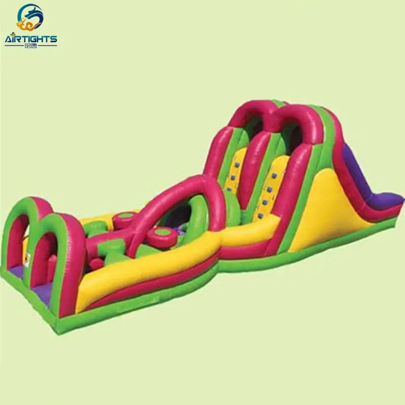 Factory Sale Quality Assurance Amusement Park Nice Inflatable Bouncy Obstacle Course for Rental Business