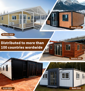 Sẵn sàng tàu container nhà có thể gập lại prefab văn phòng di động nhà Trailer nhỏ nhà bánh xe làm bánh sandwich panel thép khách sạn - Product Image 5