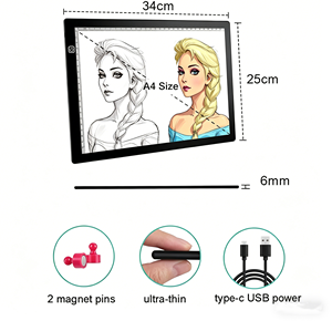Tablette lumineuse LED ultra-mince USB A4 A3 A2 pour traçage et dessin de tatouages - Product Image 3
