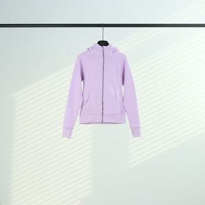 <span class=keywords><strong>Felpa</strong></span> da donna stile LULU in 100% cotone, vestibilità slim, <span class=keywords><strong>con</strong></span> cappuccio, giacca yoga <span class=keywords><strong>con</strong></span> <span class=keywords><strong>cerniera</strong></span> dorata, design autunnale <span class=keywords><strong>con</strong></span> logo frontale e fodera. - Product Image 3