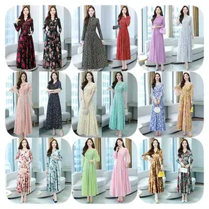 Wholesale High Quality South Korea 2022 Spring Summer New Frilly Lace <b>Dress</b> Women's <b>Fluffy</b> Sleeves Elegant <b>Dress</b> - Product Image 2