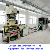 Ligne de production de plaques d'immatriculation de véhicules et de motos personnalisées, machine de traitement de tôles métalliques avec revêtement, capacité de 20M