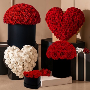 Ingrosso san valentino regalo per la festa della mamma lunga durata di veri e propri fiori immortali stabilizzati per sempre eterna conservata rosa in scatola - Product Image 3