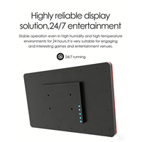Pantalla Táctil Capacitiva para Kiosco, Pantalla LCD Digital, Monitor Vertical Publicitario con Luz LED RGB, Monitor Táctil para Juegos