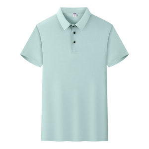 Polo en polyester pour homme, manches courtes, couleur unie, vêtements de travail, tenue quotidienne, uniformes - Product Image 4