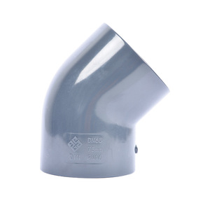 Raccords coudés industriels en <span class=keywords><strong>PVC</strong></span> UPVC sur mesure, coudes à diamètre égal en plastique pour tuyaux d'eau, connecteurs femelles - Product Image 1