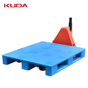 Palette en plastique KUDA 1210G-PBCZ avec étagère en acier intégrée, palette de stockage empilable, palette de manutention, palette de retournement de marchandises 1200x1000x160mm - Product Image 3