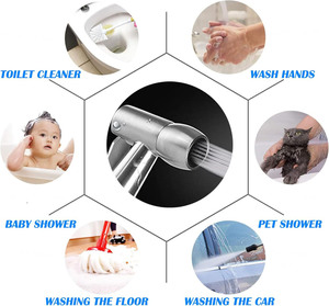 Moderno Bidé de Mano con Rociador de Alta Presión de Acero Inoxidable 304 Plateado, Ecológico, para Baño - Product Image 5