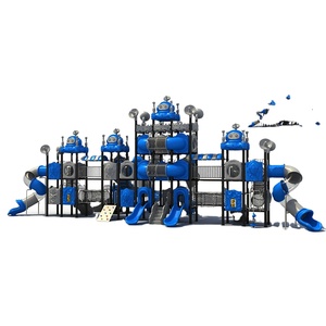 Tobogán Infantil para Exteriores, Equipo de Juegos para Guarderías, Parques Deportivos y Jardines, Uso Comercial, Construcción de Plástico y Acero - Product Image 1