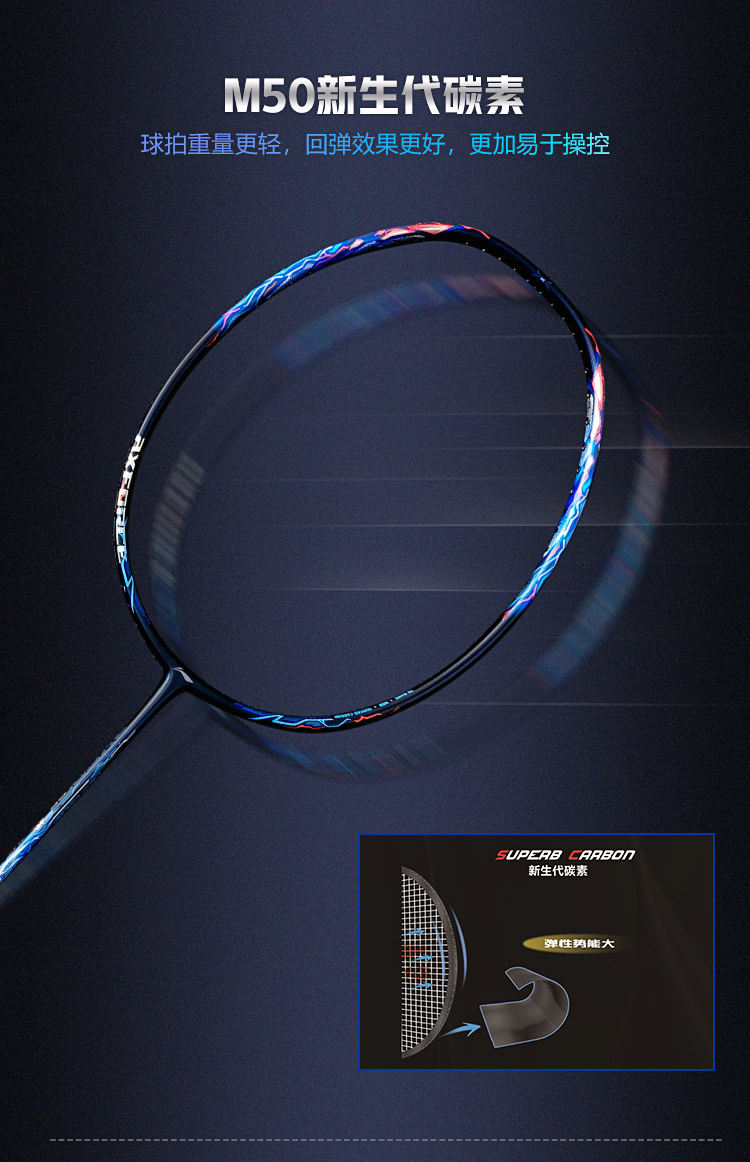 AXFORCE90龍MAX4ug5、90虎MAX 4ug5 AXFORCE100 Li-Ning AXFORCE 90 DRAGON MAX Badminton Racket [Blue] – Pro