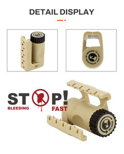 Penjepit Hemostatik Bertenaga Ratchet Sekali Pakai Plastik Khaki Rhino Rescue Stop Bleeding Fast - Product Image 1