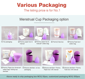 Coupe menstruelle en silicone médical écologique Feminy, coupe collectrice et stérilisateur, kit de coupe menstruelle - Product Image 5