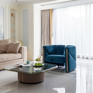 เก้าอี้พักผ่อนเดี่ยวทันสมัย เก้าอี้โซฟาห้องนั่งเล่นสไตล์มินิมอล เก้าอี้ห้องนั่งเล่นสุดหรู - Product Image 5