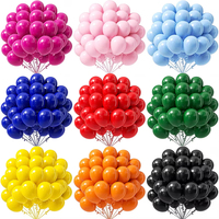 Ballons en latex de 12 pouces, 50 pièces, rose vif, rose bébé, bleu royal, rouge, vert, ballons de décoration pour fête d'anniversaire, baby shower
