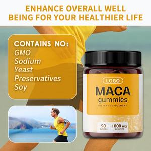 OEM/ODM Black <span class=keywords><strong>Maca</strong></span> <span class=keywords><strong>Root</strong></span> Gummies Erwachsenen hormon Kräuter verstärker Energy Boost & Big Booty Bio lebensmittel qualität 24 Monate Haltbarkeit - Product Image 4